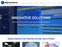 Tablet Screenshot of dynatex.com